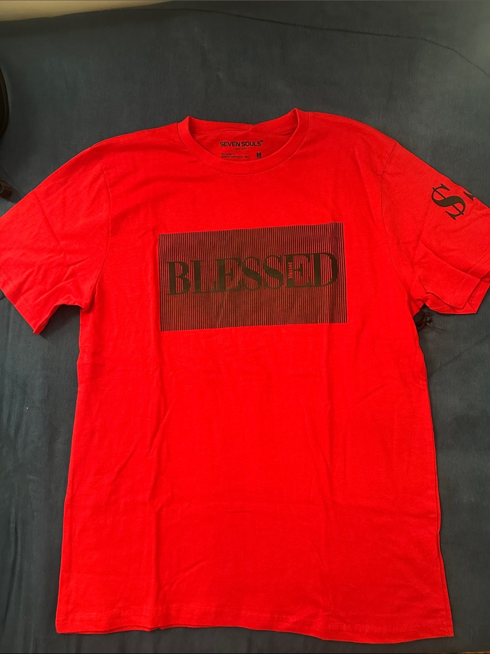 Men's 'Blessed' Graphic Tee - Red